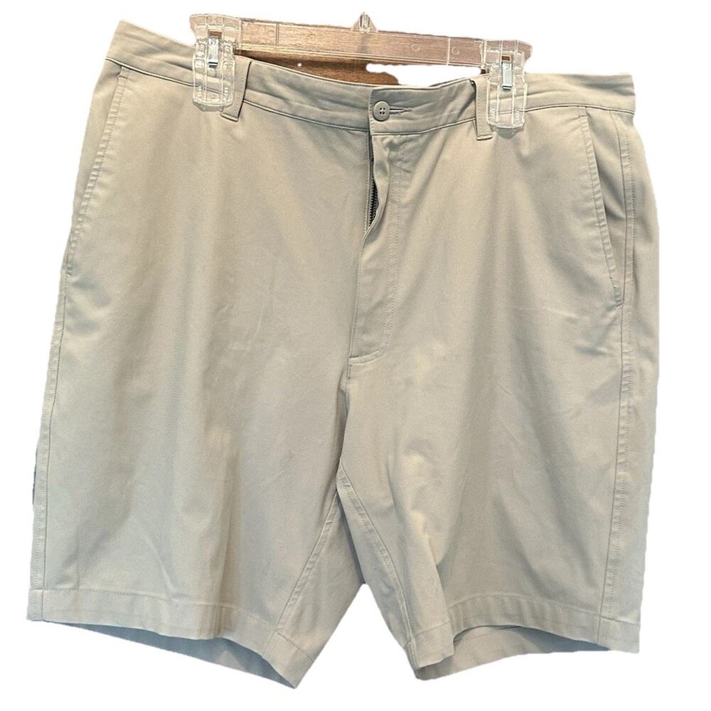 FootJoy Men's Performance Stretch Flat Front 10" Inseam Beige Golf‎ Shorts 38